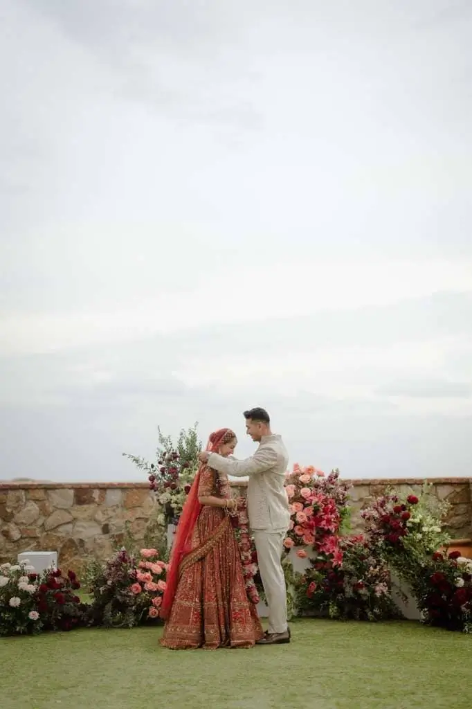 Second vidaai frame as the couple departs
